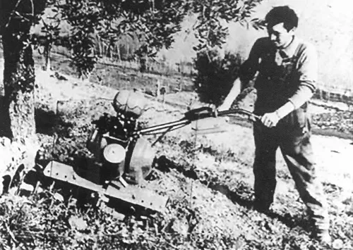 Giancarlo Ruffo, années 70, vendeur de motobineuses 