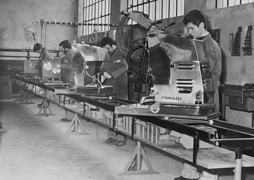 La ligne de production des Comatic 21. 